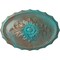 Ekena Millwork Oxford Ceiling Medallion, Hand-Painted Copper Green Patina, 16 7/8"W x 11 3/4"H x 1 1/2"P CM16OXCGS - alternate 1